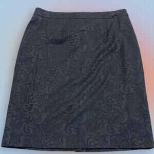 APT. 9 Women’s 6 Black Paisley Skirt